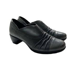 Romika Banja 04 Bluish Gray Leather Heeled Shoe / Booties Size 37 US 6-6.5